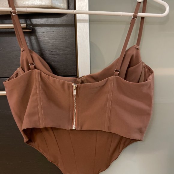 Brown Whitefox Bustier Top - Picture 2 of 3